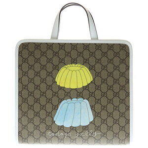 Gucci Leather Tote Beige Bag Tan GG